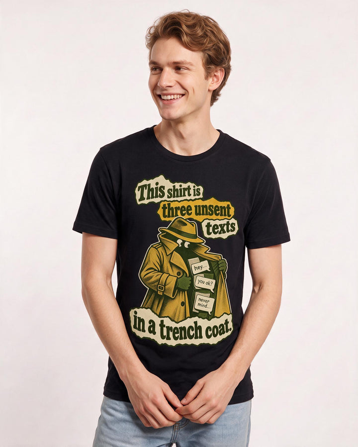 Meme Black T-Shirt for Men – Everyday Expression Graphic Tee product image 1