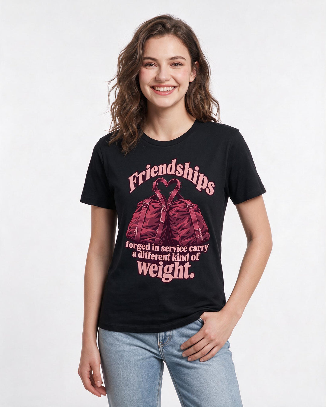 Veteran Black T-Shirt for Women – Everyday Expression Graphic Tee product image 1