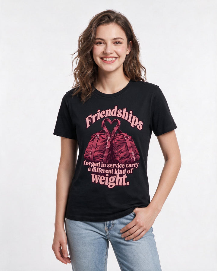 Veteran Black T-Shirt for Women – Everyday Expression Graphic Tee product image 1
