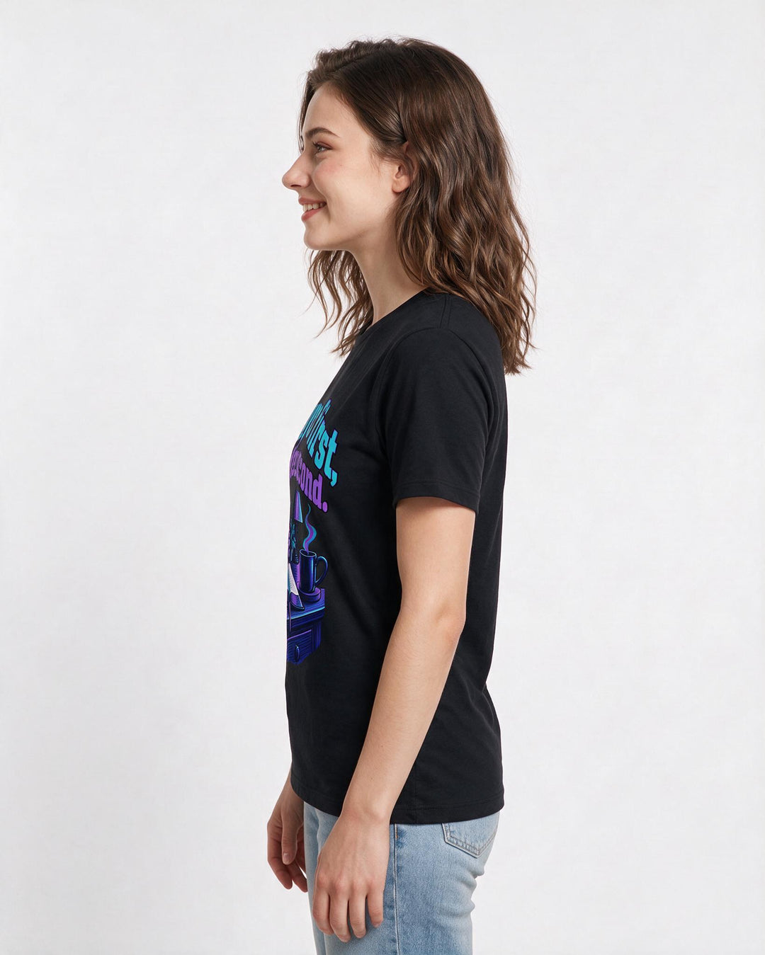 Christian Faith Black T-Shirt for Women – Everyday Expression Graphic Tee product image 2