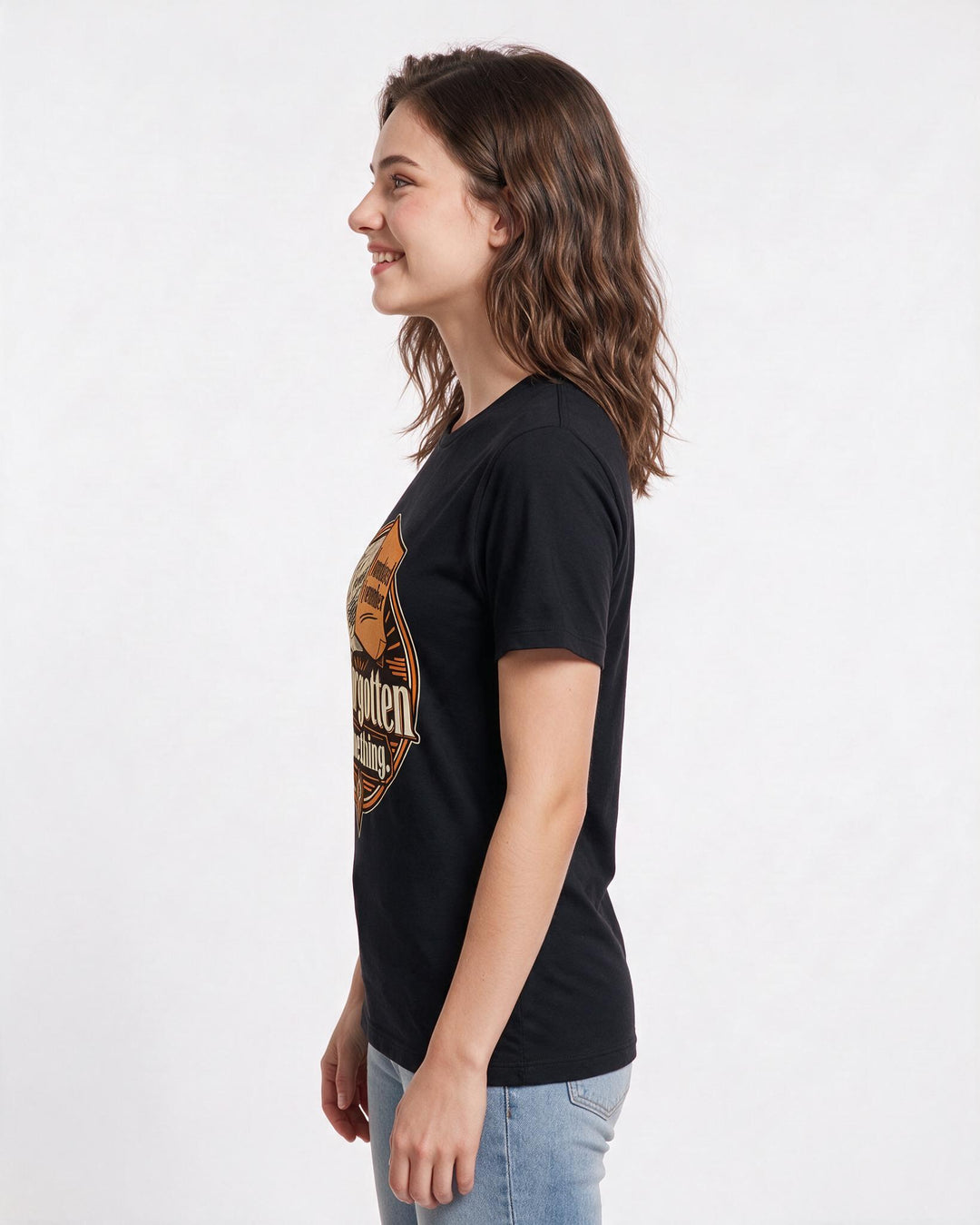 Meme Black T-Shirt for Women – Everyday Expression Graphic Tee product image 2