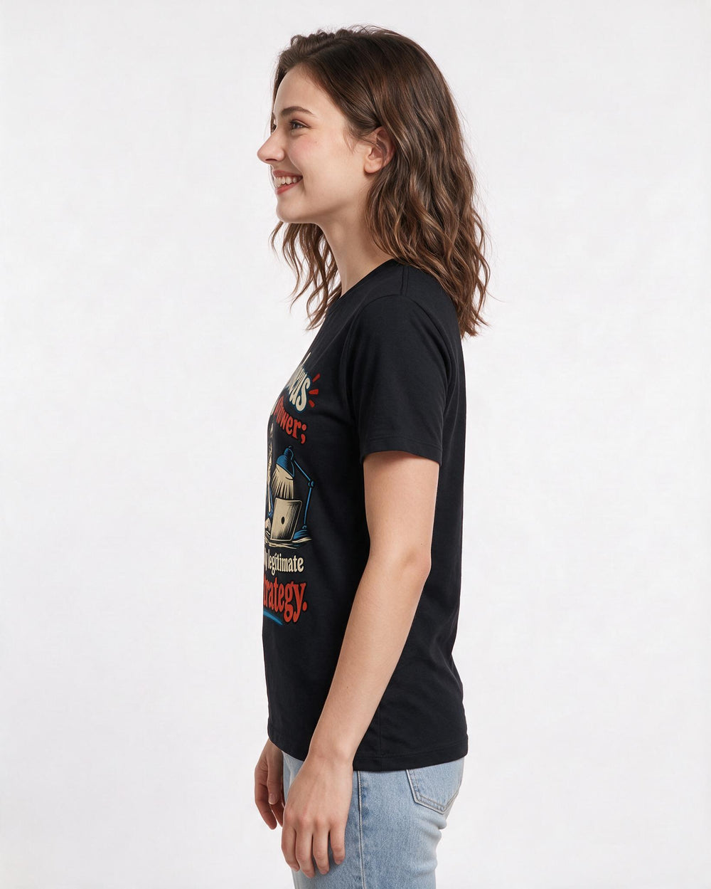 Neurodiversity Black T-Shirt for Women – Everyday Expression Graphic Tee product image 2
