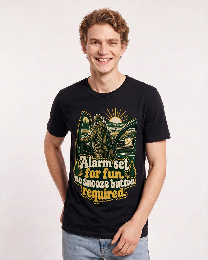 Hunting Black T-Shirt for Men – Everyday Expression Graphic Tee product image 1