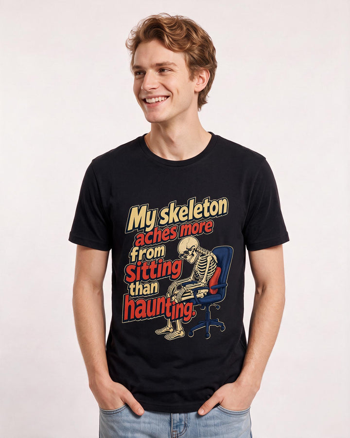 Halloween Black T-Shirt for Men – Halloween Theme Graphic Tee product image 3