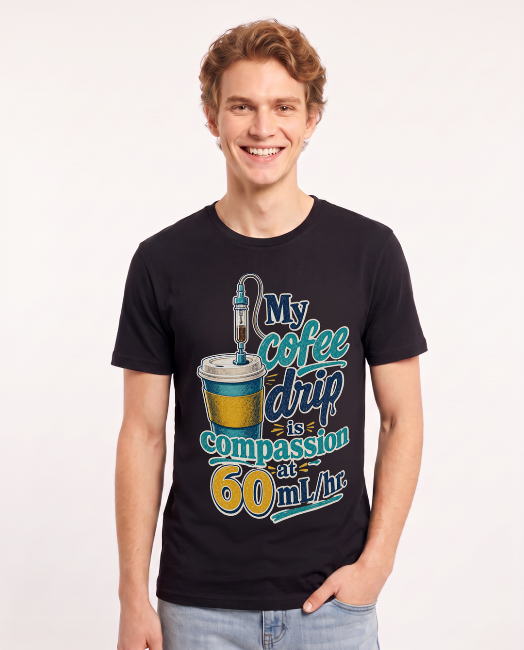 Funny Nurse Men's Black T-Shirt – s wardrobe: the Men product image 1