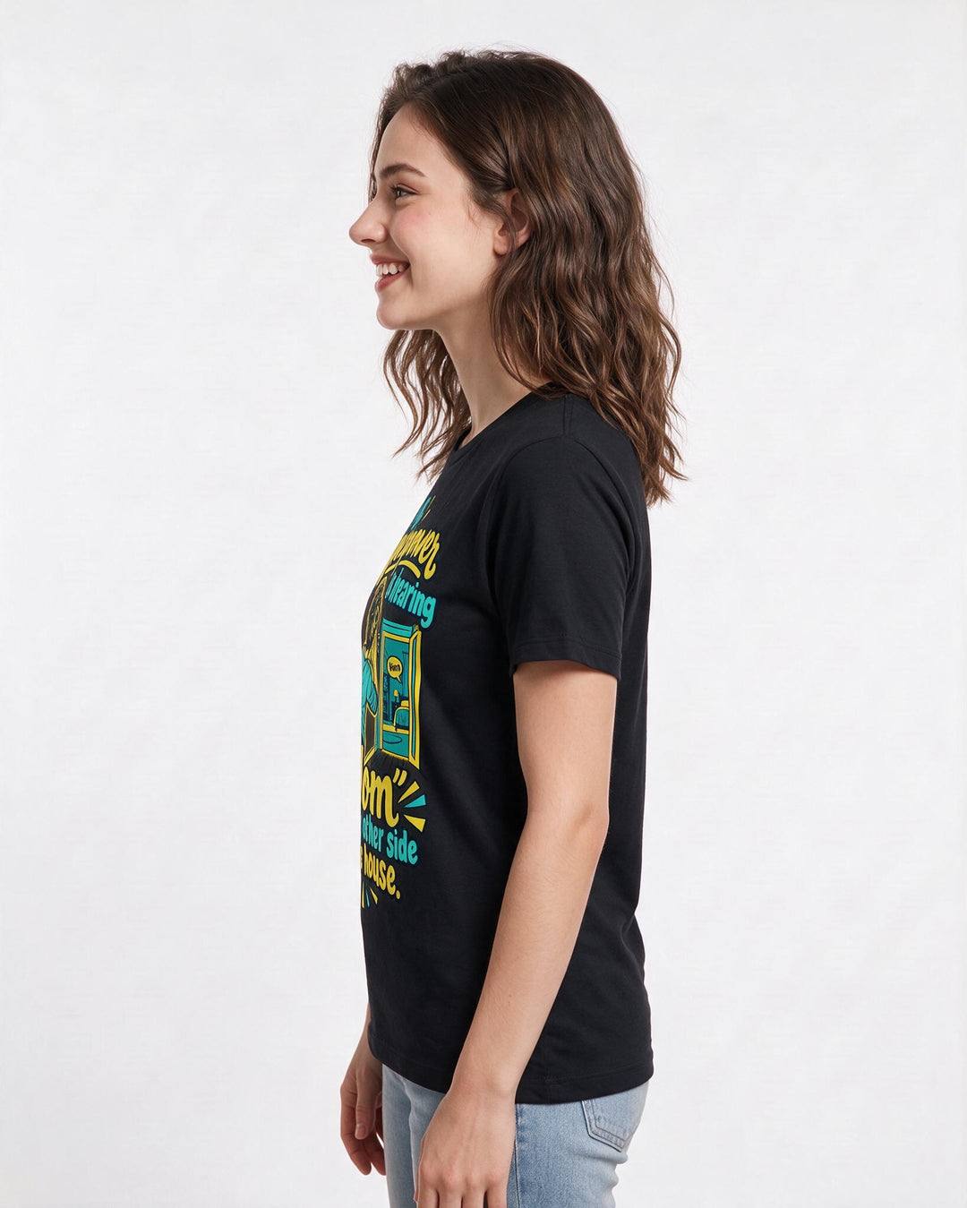 Mom Black T-Shirt for Women – Everyday Expression Graphic Tee product image 2
