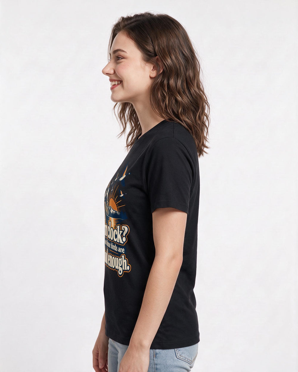 Hunting Black T-Shirt for Women – Everyday Expression Graphic Tee product image 2