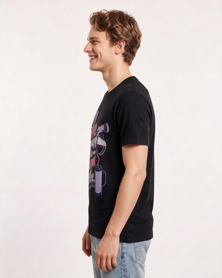 Grandparent Black T-Shirt for Men – Everyday Expression Graphic Tee product image 2