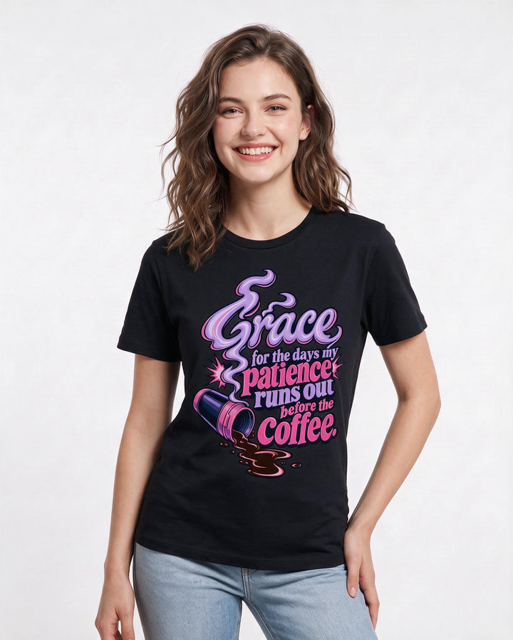 Christian Faith Black T-Shirt for Women – Everyday Expression Graphic Tee product image 1