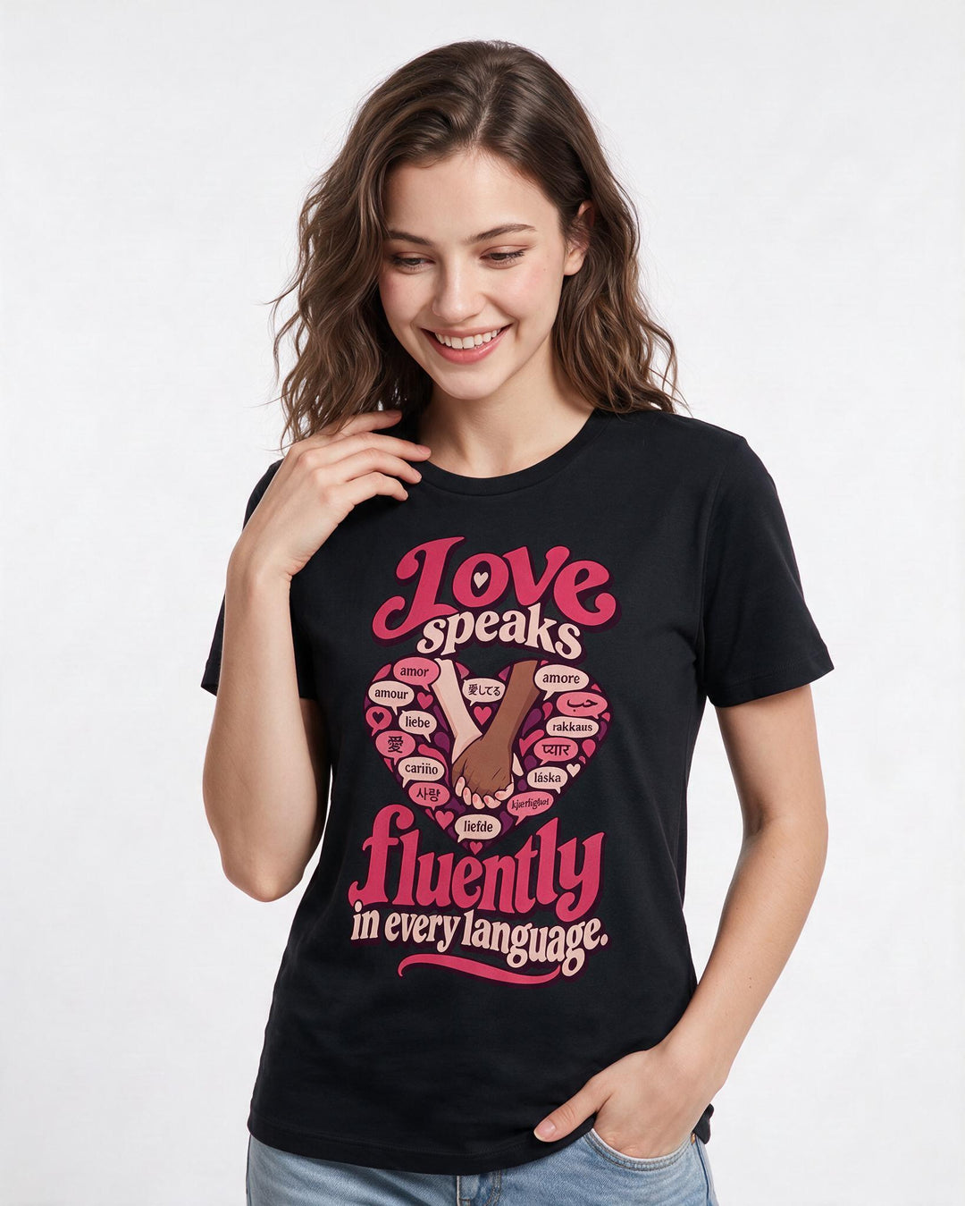 Pride Black T-Shirt for Women – Everyday Expression Graphic Tee product image 1