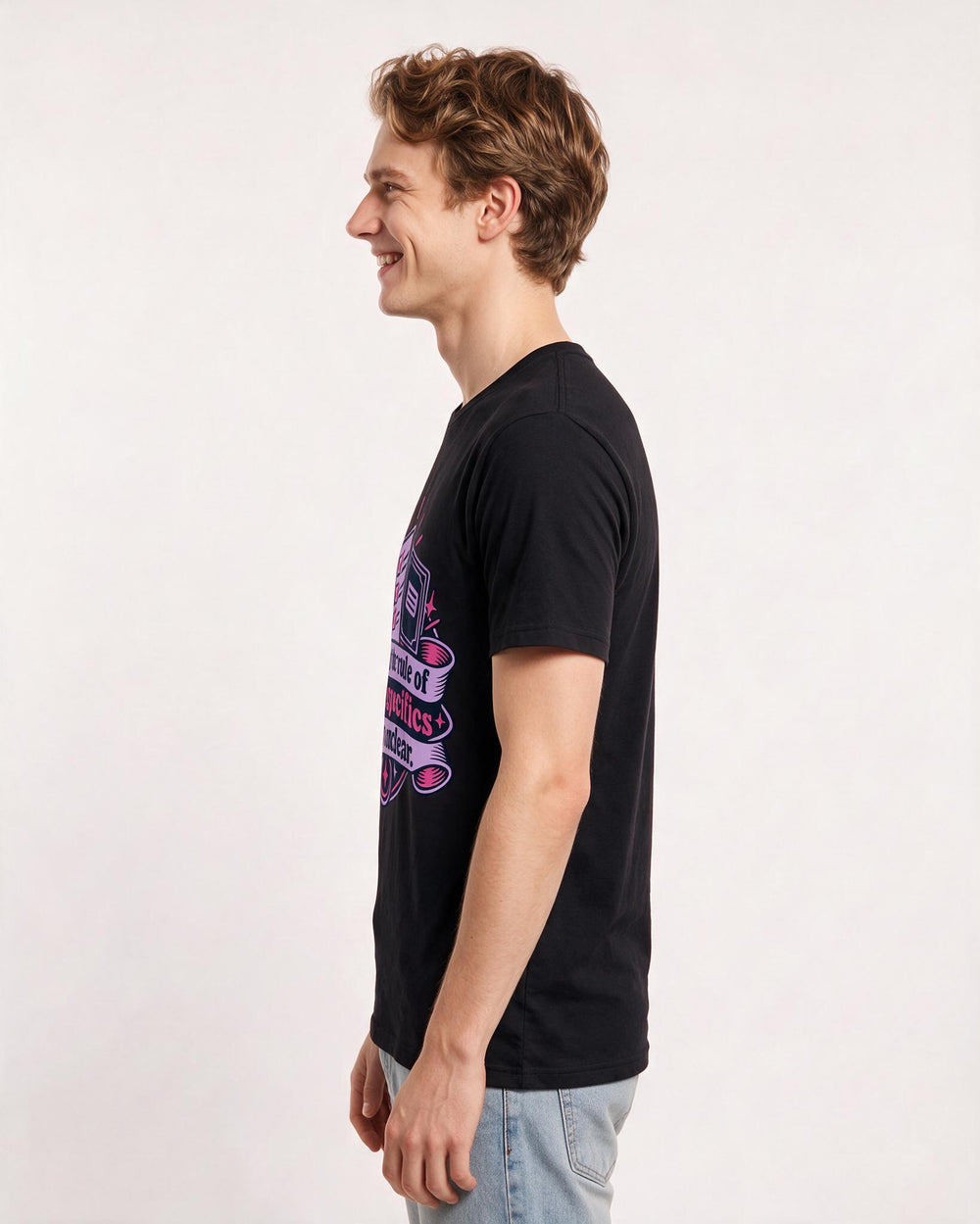 Neurodiversity Black T-Shirt for Men – Everyday Expression Graphic Tee product image 2