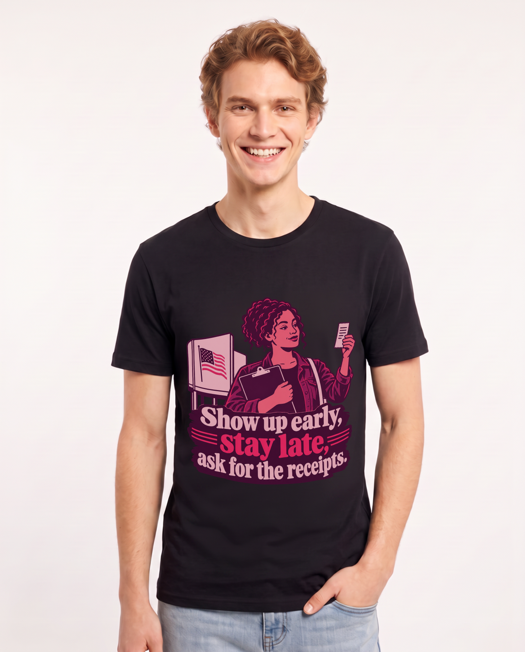 Political Statement Black T-Shirt for Men – Everyday Expression Graphic Tee product image 3