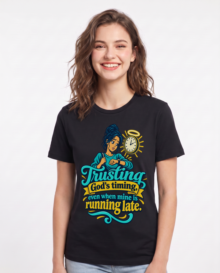 Christian Faith Black T-Shirt for Women – Everyday Expression Graphic Tee product image 3