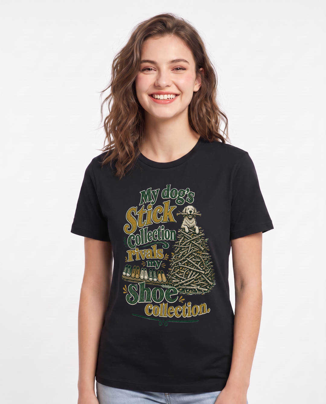 Cat Lover Black T-Shirt for Women – Everyday Expression Graphic Tee product image 3