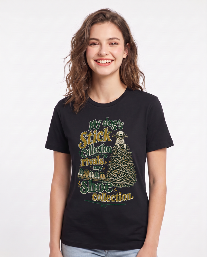 Cat Lover Black T-Shirt for Women – Everyday Expression Graphic Tee product image 3