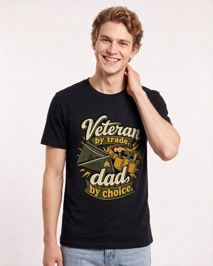 Veteran Black T-Shirt for Men – Everyday Expression Graphic Tee product image 1