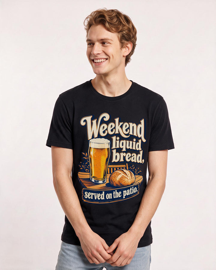 Beer Black T-Shirt for Men – Everyday Expression Graphic Tee product image 1