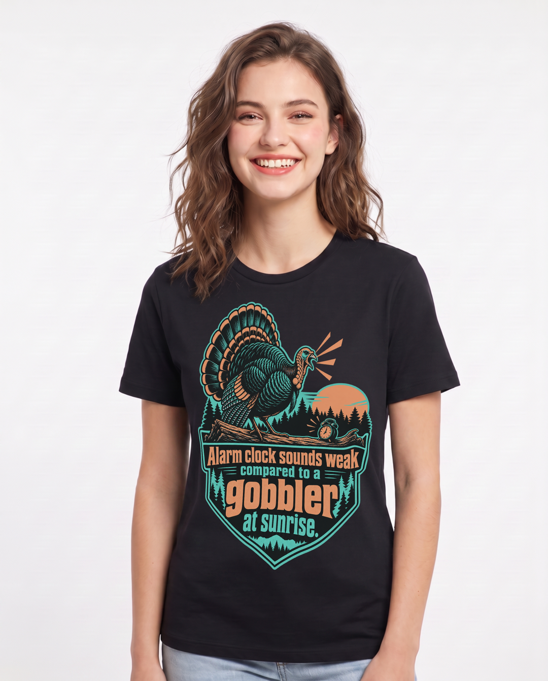 Hunting Black T-Shirt for Women – Everyday Expression Graphic Tee product image 3