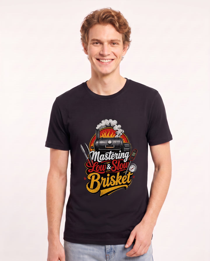 Mastering Low & Slow Brisket Men's Black T-Shirt product image 1