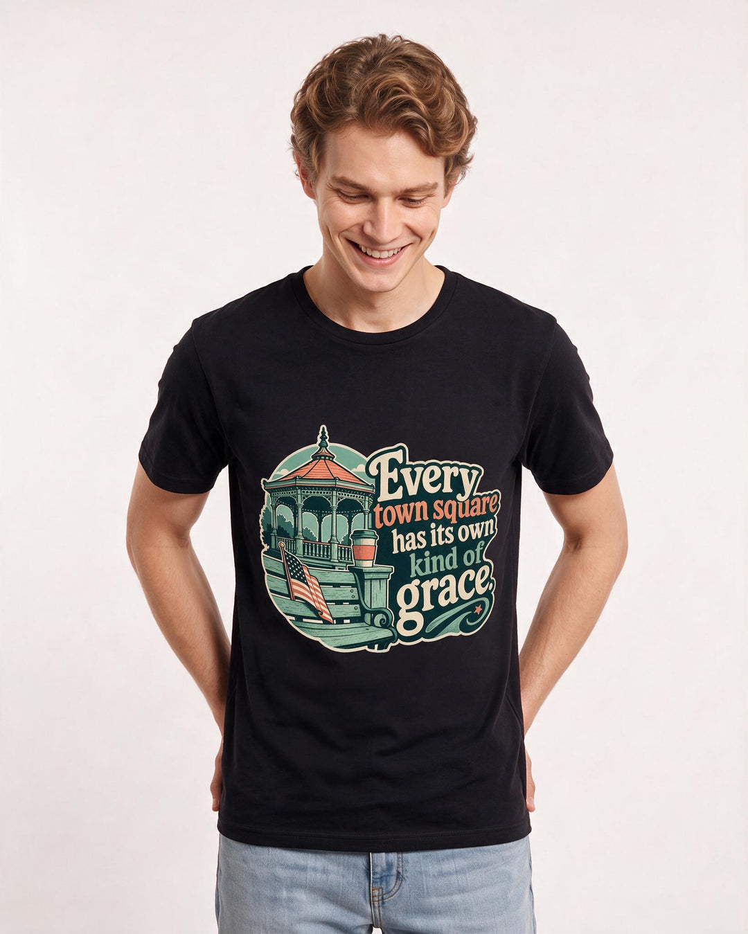 Patriotic Black T-Shirt for Men – Everyday Expression Graphic Tee product image 1