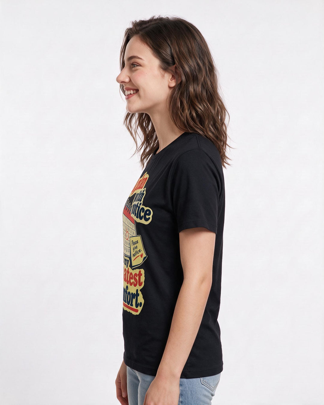 Neurodiversity Black T-Shirt for Women – Everyday Expression Graphic Tee product image 2