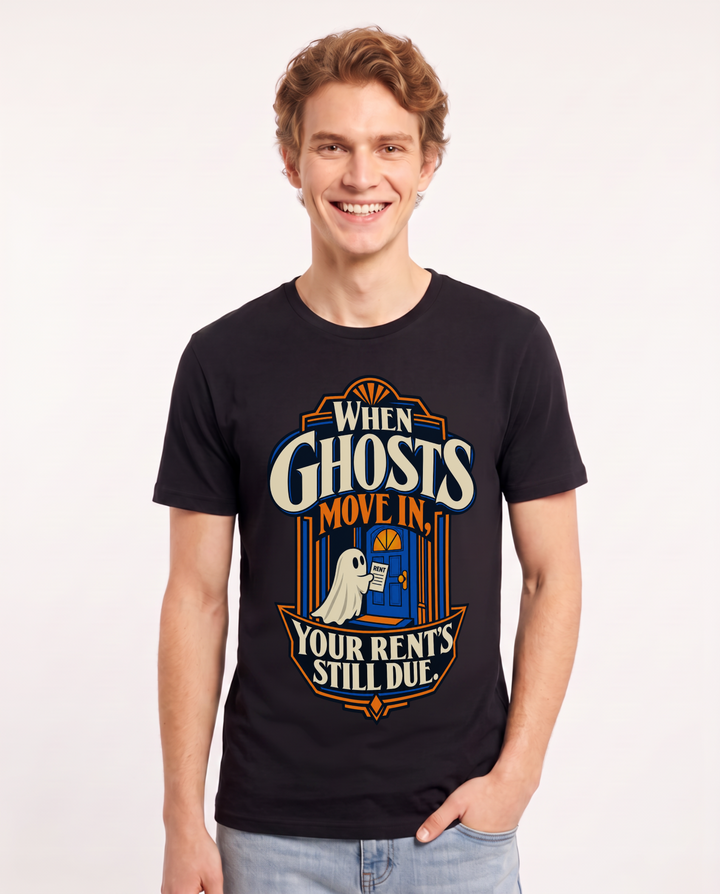 Halloween Black T-Shirt for Men – Halloween Theme Graphic Tee product image 3