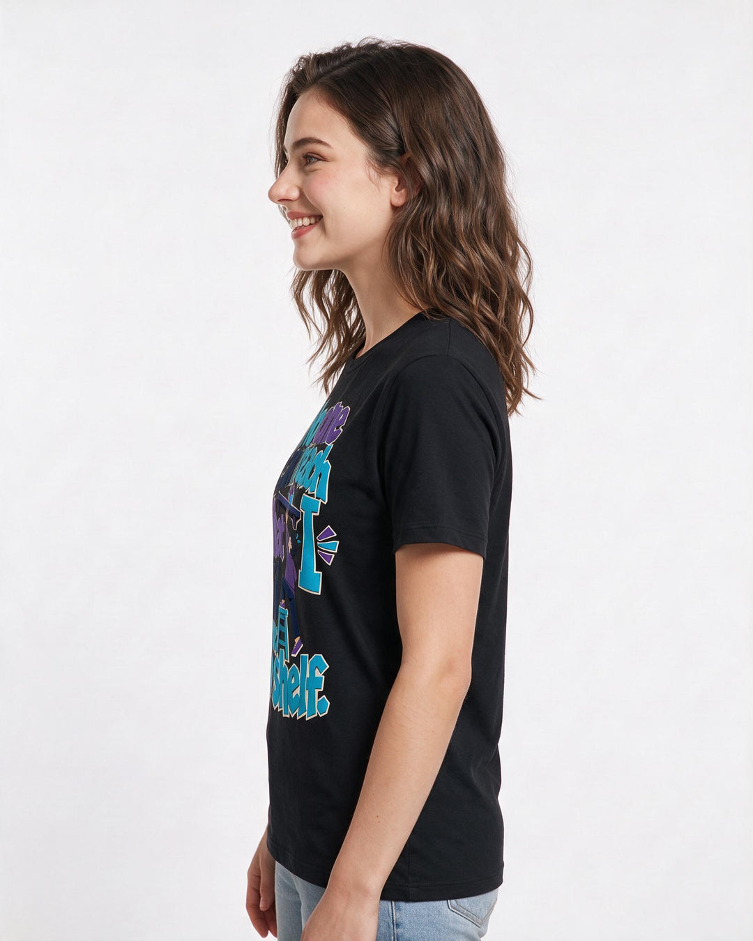 Christmas Black T-Shirt for Women – Holiday Theme Graphic Tee product image 2