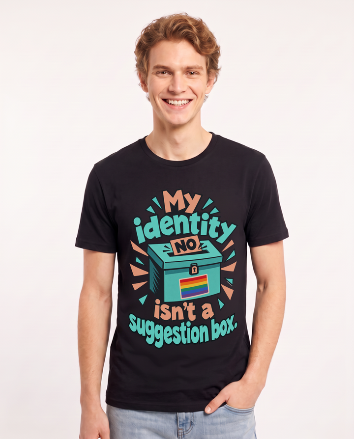 Pride Black T-Shirt for Men – Everyday Expression Graphic Tee product image 3
