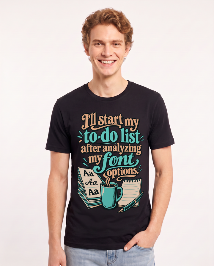 Meme Black T-Shirt for Men – Everyday Expression Graphic Tee product image 3