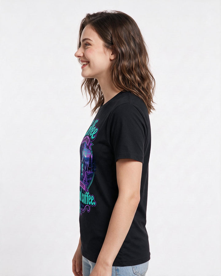 Hunting Black T-Shirt for Women – Everyday Expression Graphic Tee product image 2