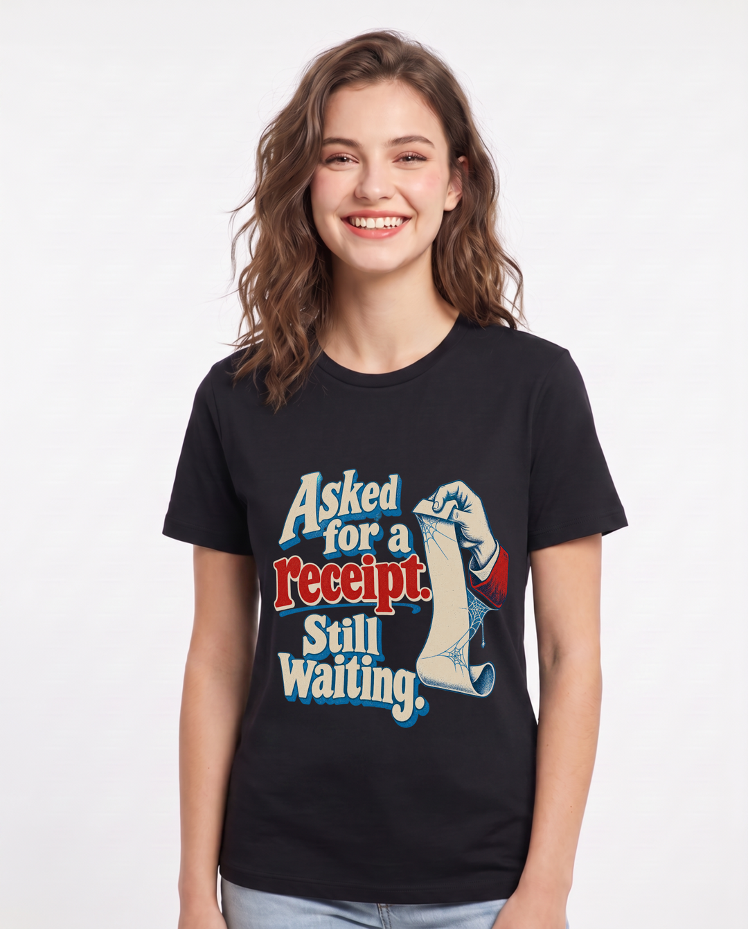 Political Statement Black T-Shirt for Women – Everyday Expression Graphic Tee product image 3
