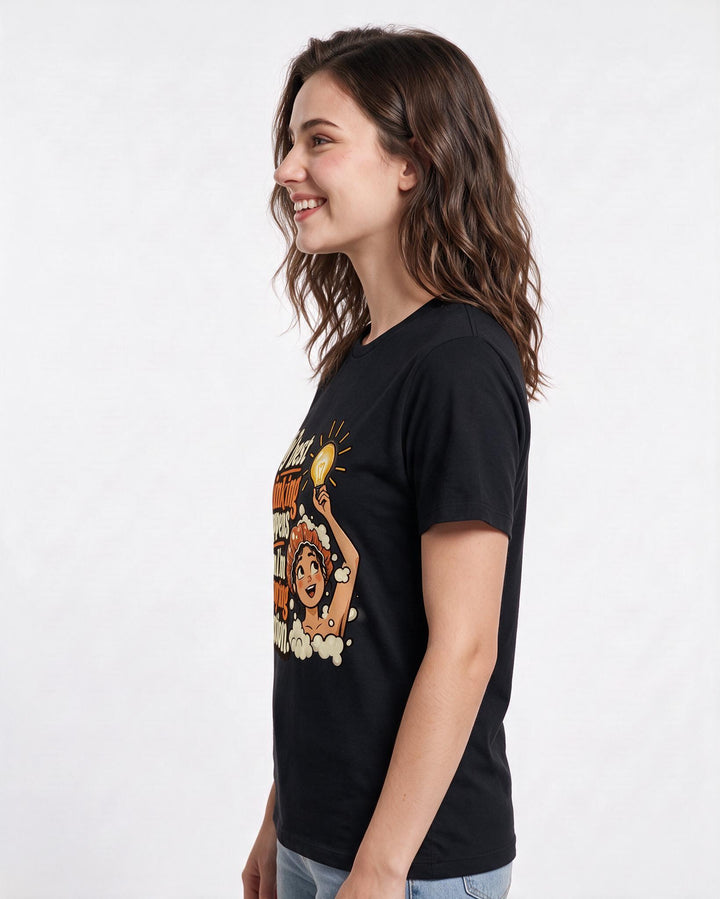 Neurodiversity Black T-Shirt for Women – Everyday Expression Graphic Tee product image 2