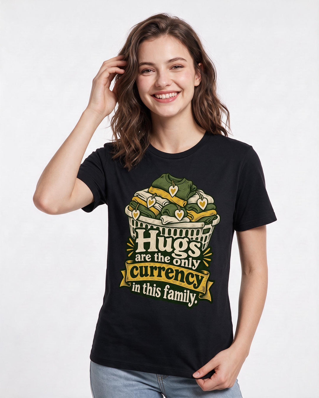 Mom Black T-Shirt for Women – Everyday Expression Graphic Tee product image 1