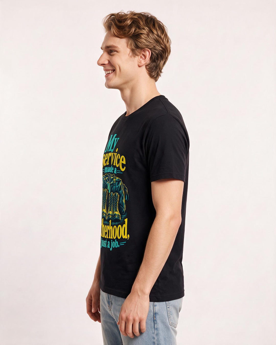Veteran Black T-Shirt for Men – Everyday Expression Graphic Tee product image 2