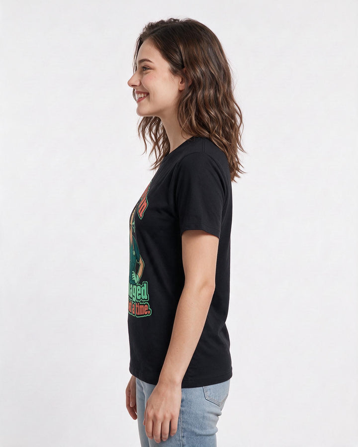 Nurse Black T-Shirt for Women – Nursing Life Graphic Tee product image 2