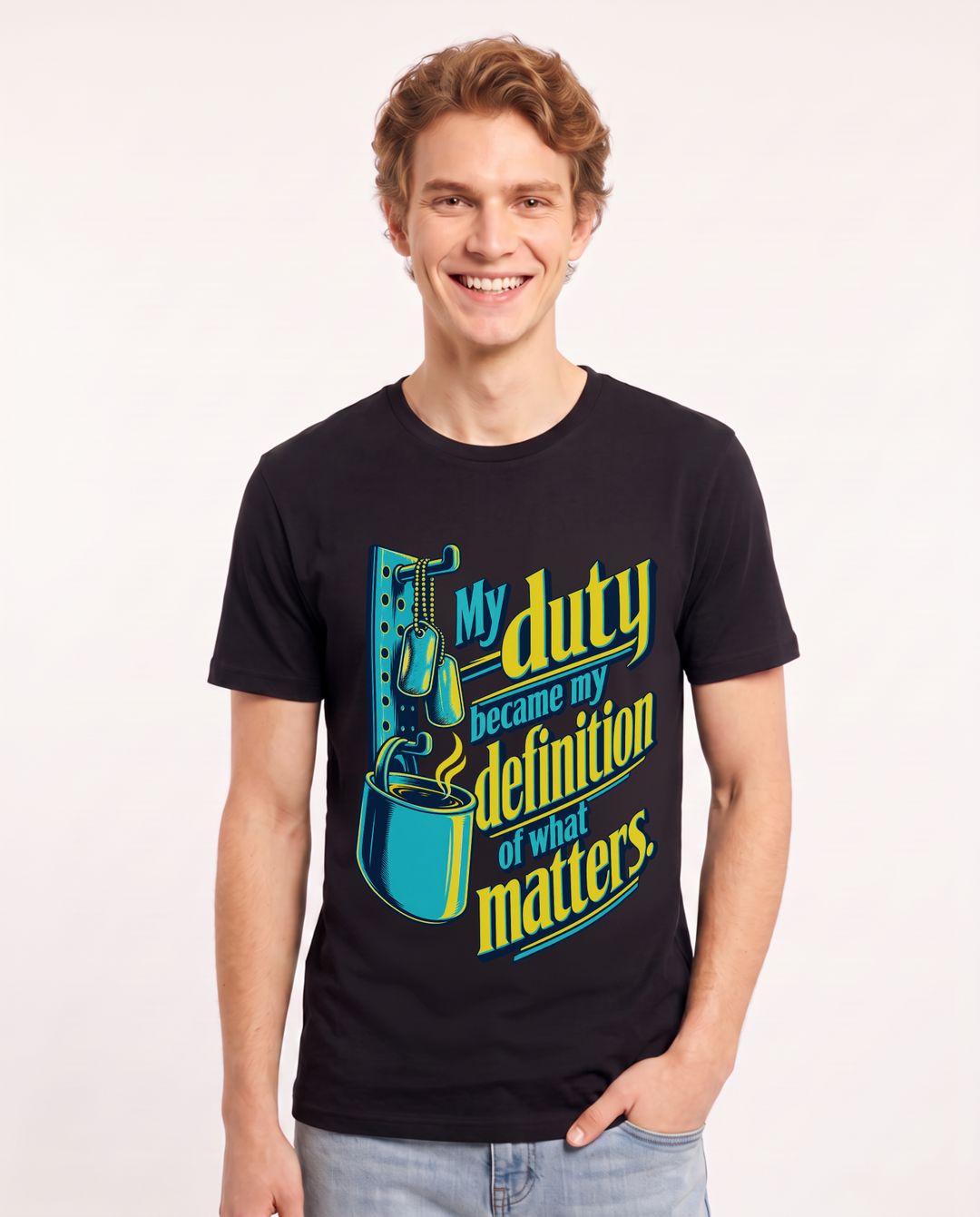 Veteran Black T-Shirt for Men – Everyday Expression Graphic Tee product image 3