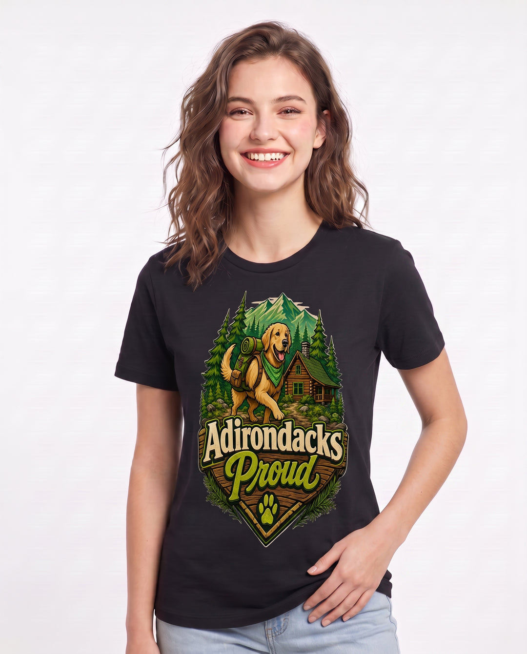 Adirondacks Proud Women's Black T-Shirt product image 1