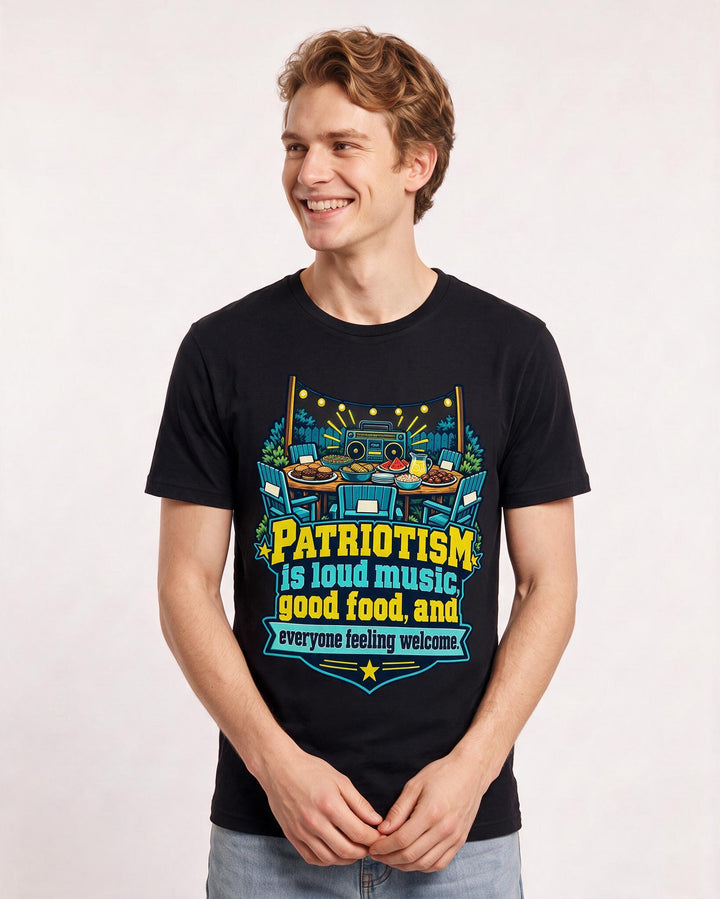 Patriotic Black T-Shirt for Men – Everyday Expression Graphic Tee product image 1