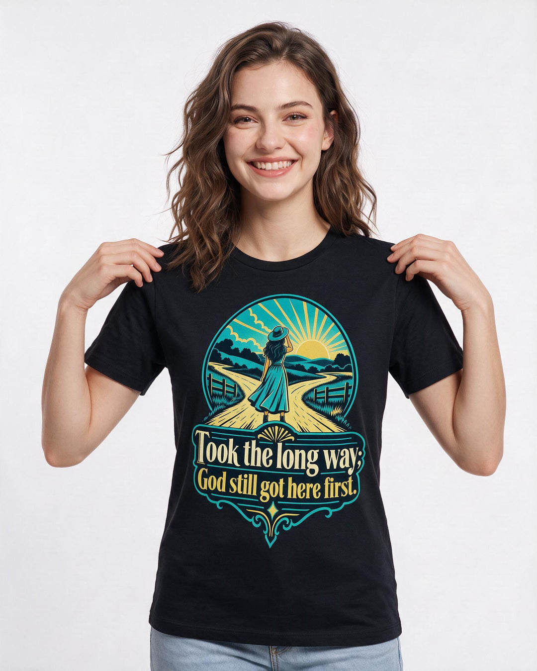 Christian Faith Black T-Shirt for Women – Everyday Expression Graphic Tee product image 1