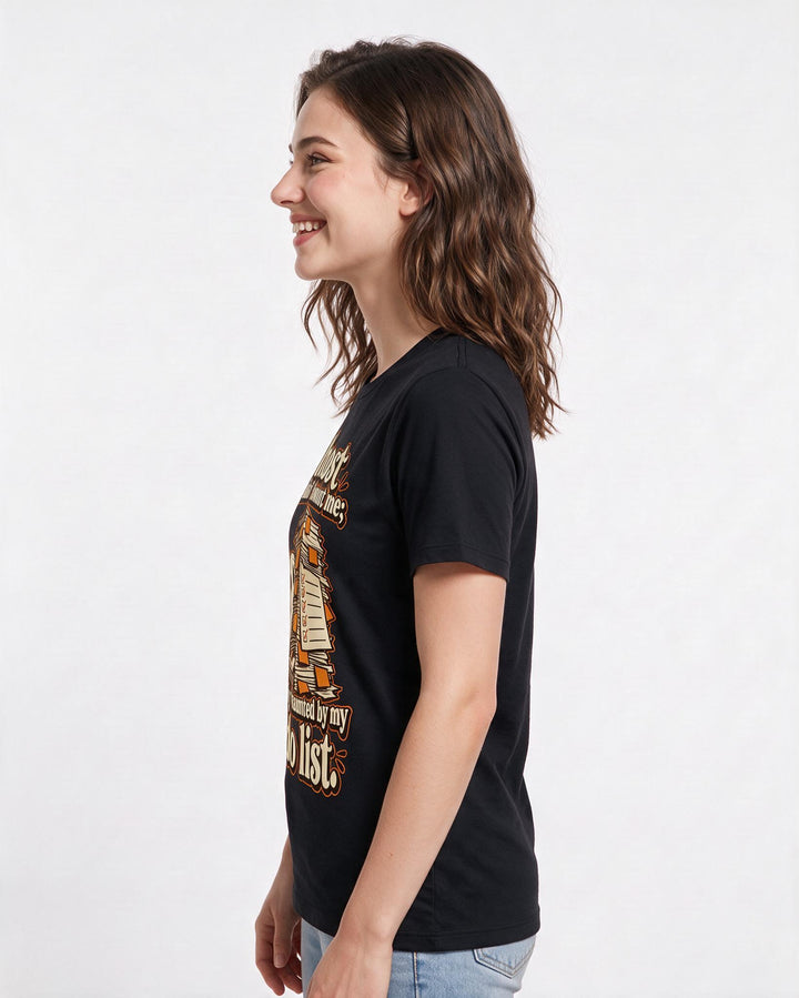 Halloween Black T-Shirt for Women – Halloween Theme Graphic Tee product image 2