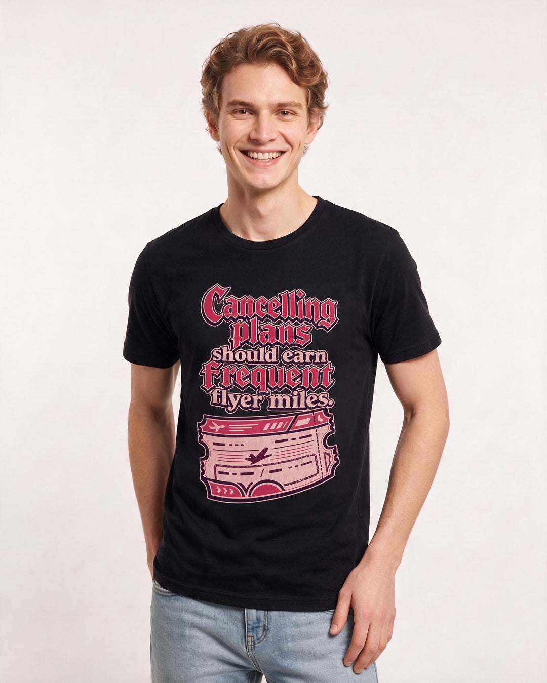 Meme Black T-Shirt for Men – Everyday Expression Graphic Tee product image 1