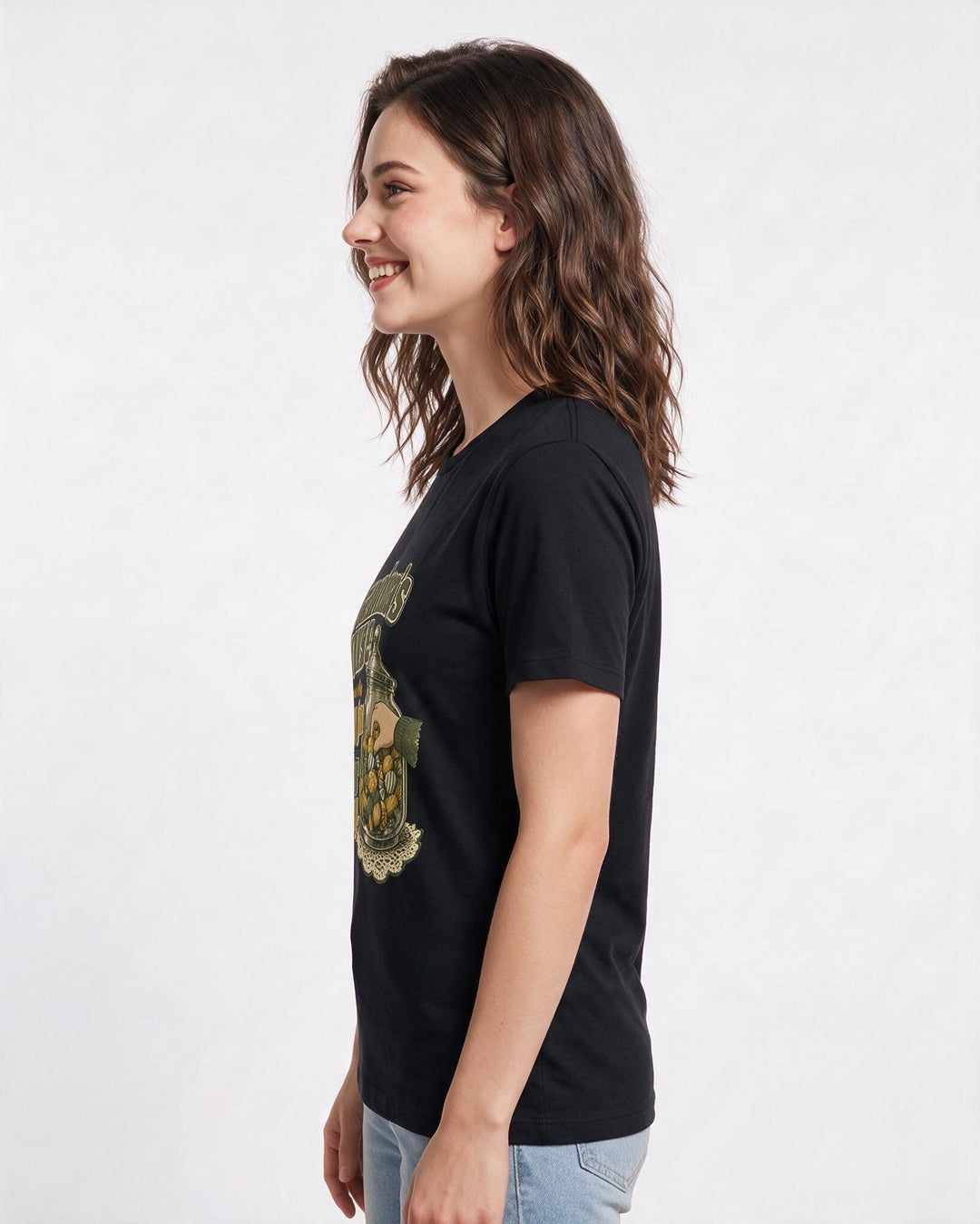 Grandparent Black T-Shirt for Women – Everyday Expression Graphic Tee product image 2