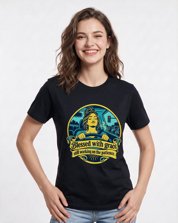 Christian Faith Black T-Shirt for Women – Everyday Expression Graphic Tee product image 1