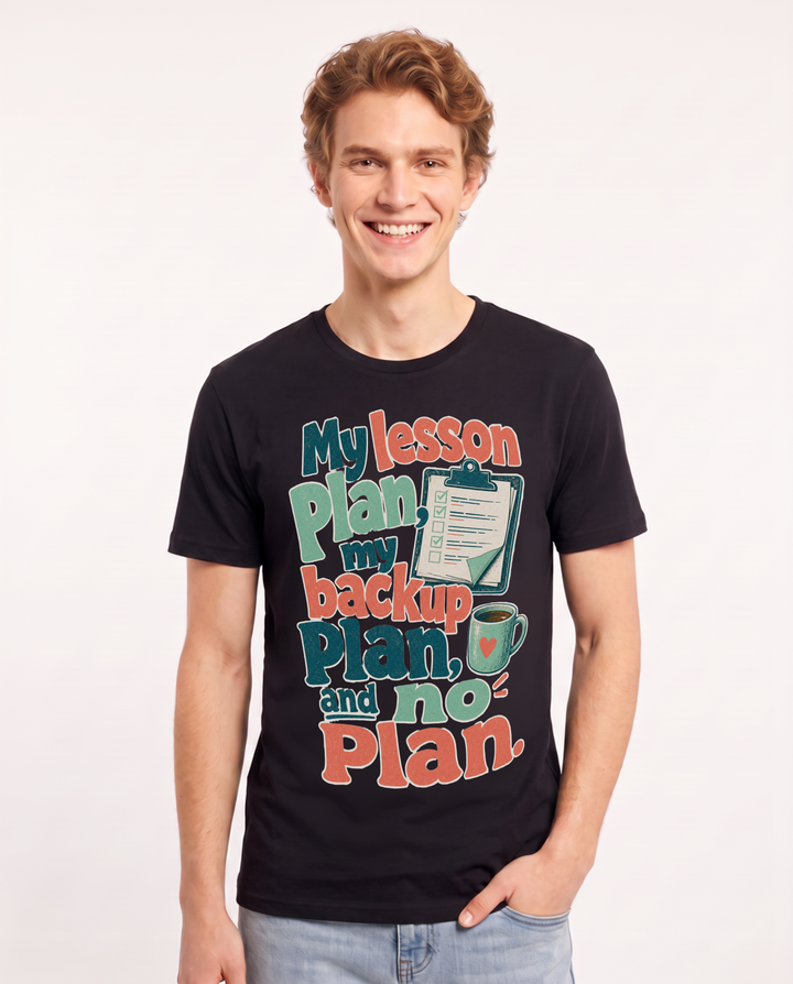 Teacher Black T-Shirt for Men – Everyday Expression Graphic Tee product image 3