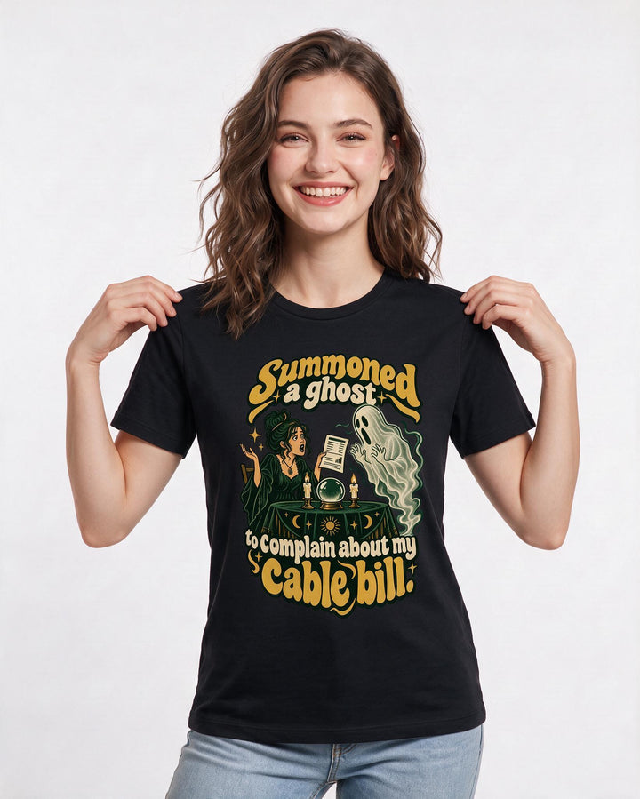 Halloween Black T-Shirt for Women – Halloween Theme Graphic Tee product image 1