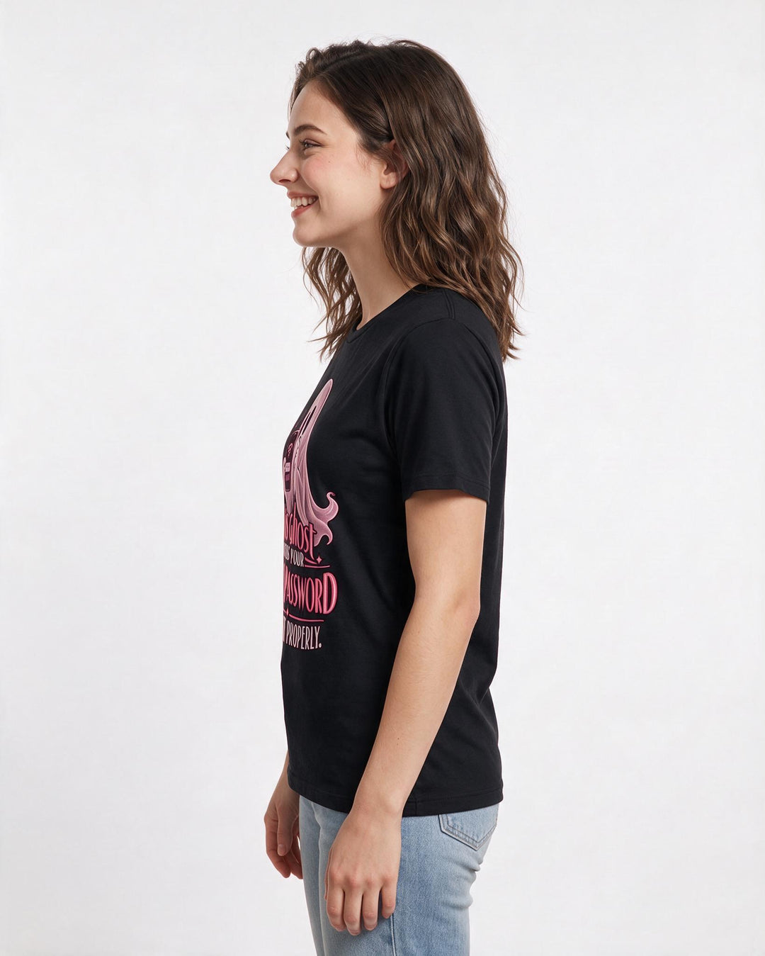 Halloween Black T-Shirt for Women – Halloween Theme Graphic Tee product image 2