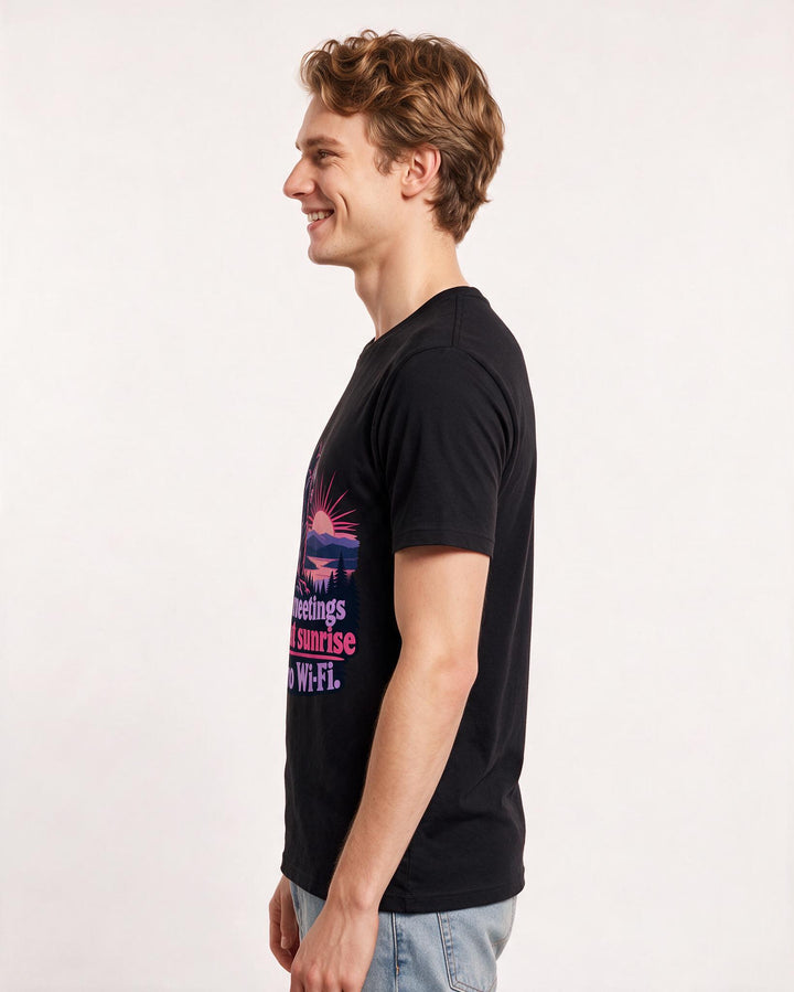 Hunting Black T-Shirt for Men – Everyday Expression Graphic Tee product image 2