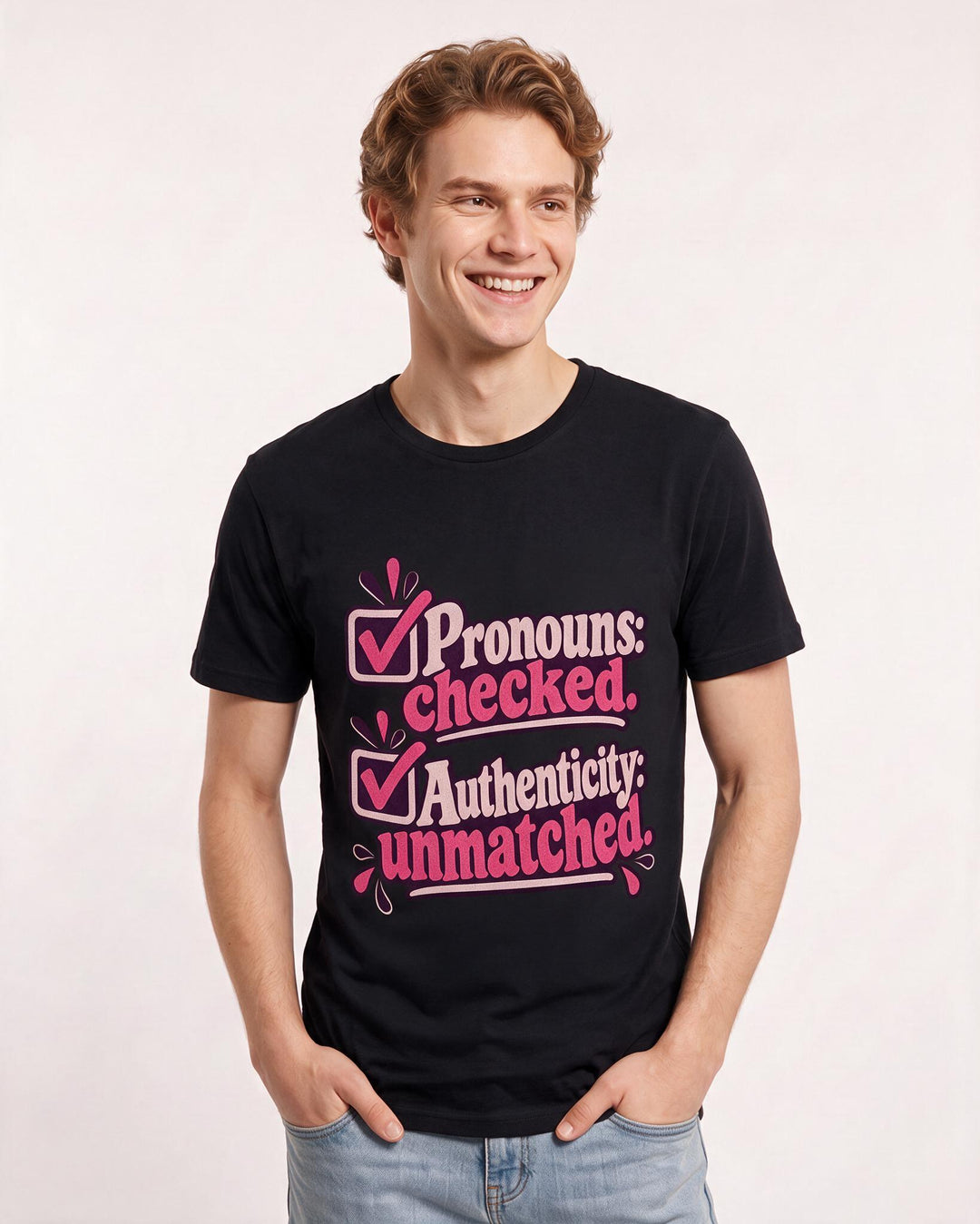 Pride Black T-Shirt for Men – Everyday Expression Graphic Tee product image 1