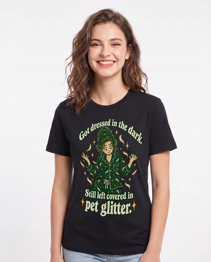 Pet Lover Black T-Shirt for Women – Everyday Expression Graphic Tee product image 3