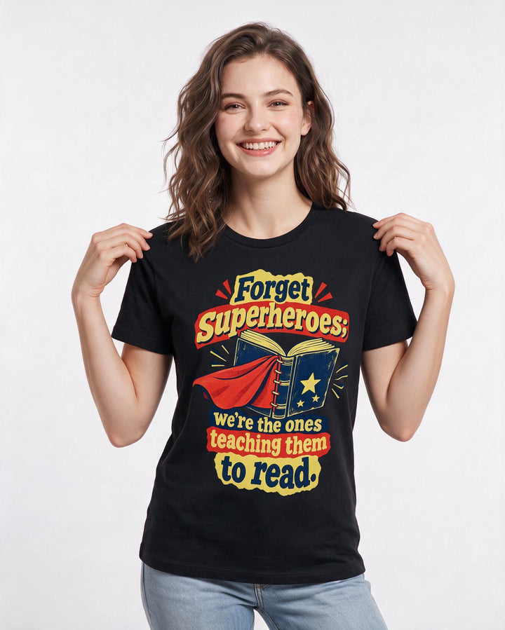 Teacher Black T-Shirt for Women – Everyday Expression Graphic Tee product image 1